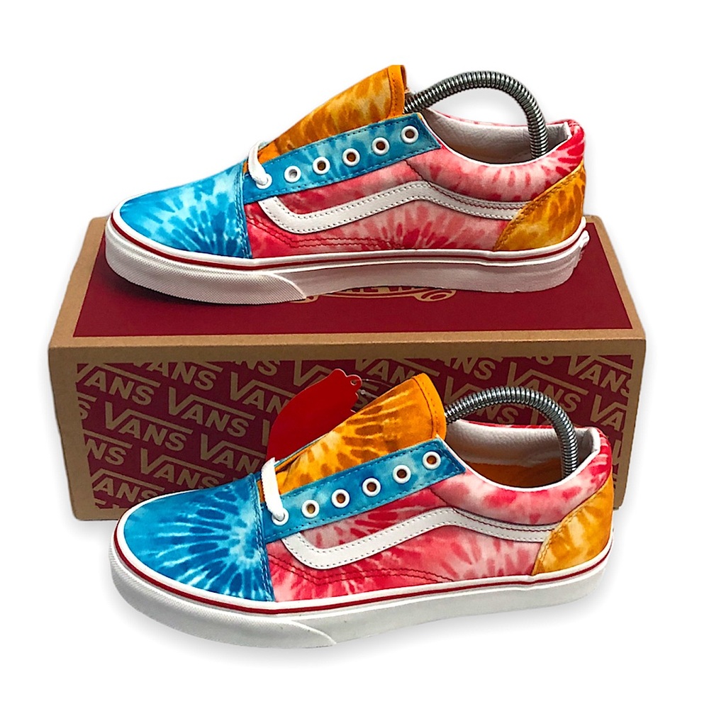 VANS Old Skool Tie Dye PRIDE Low top sneaker shoe MENS size 6.5 WOMENS 8